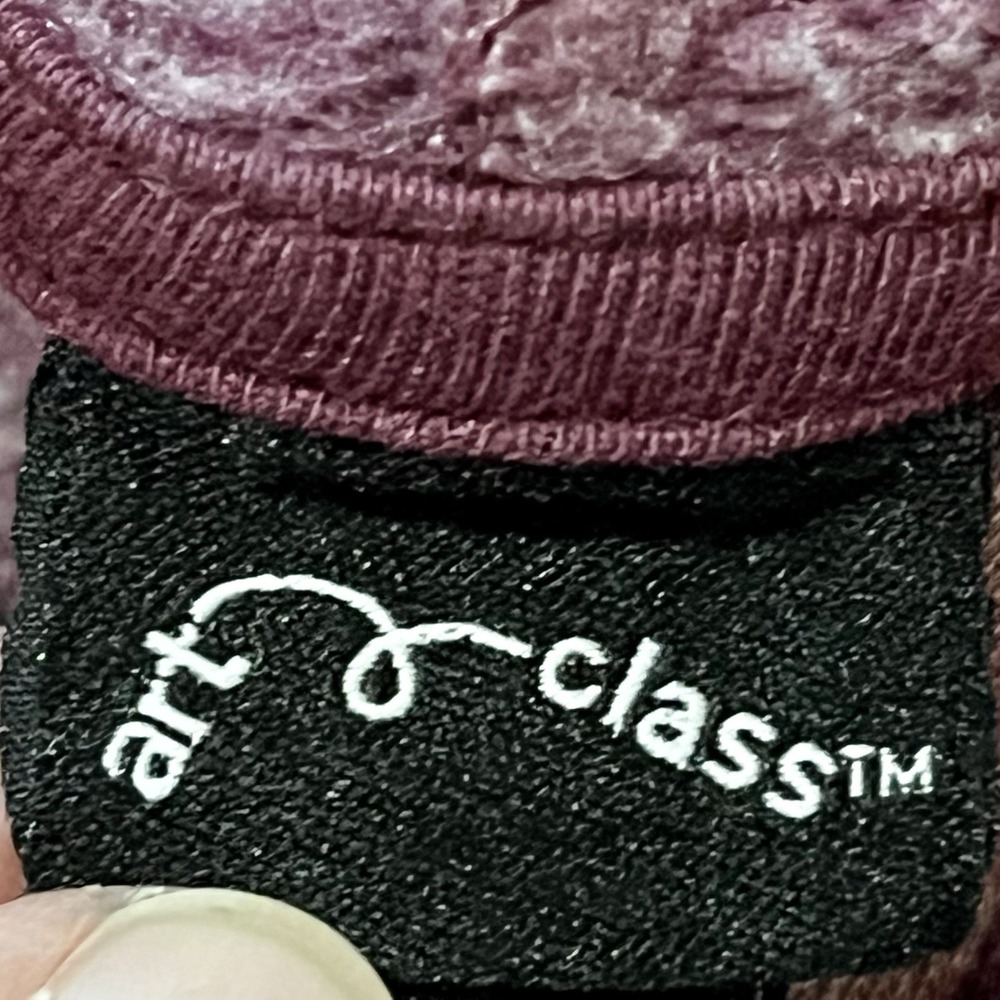 Art Class Junior Hooded SweatShirt Sz XXL (18) Long Sleeve Pullover burgundy NWT - Picture 3 of 4